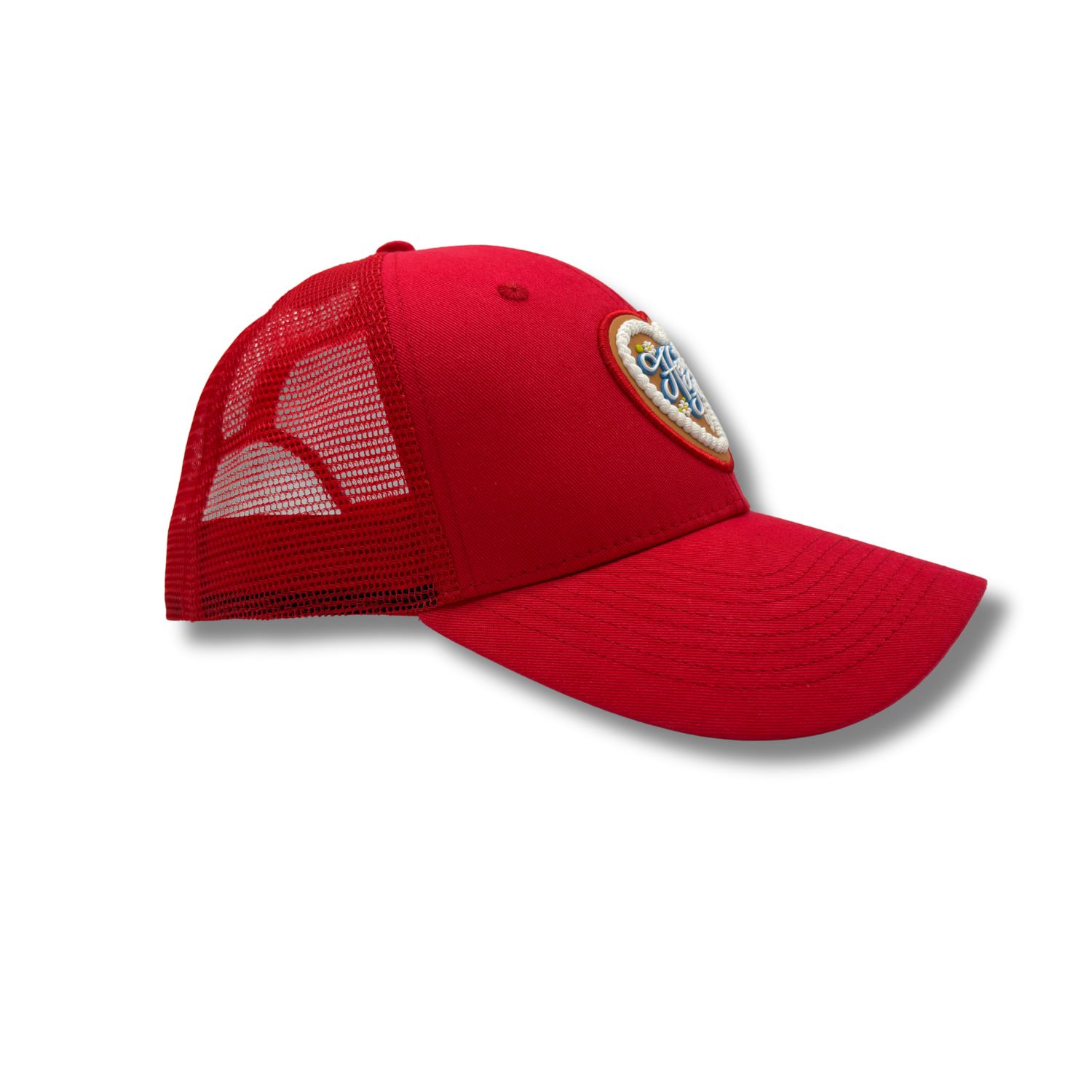 Trucker-Cap rot, seitlich, MeshGewebe