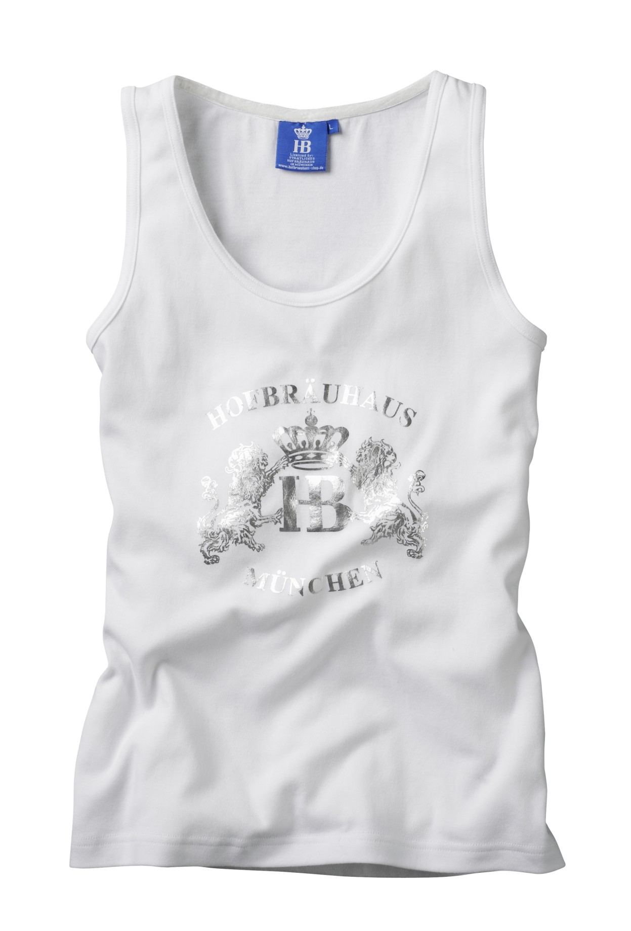 Tanktop Damen "Löwin" weiß, Größe L