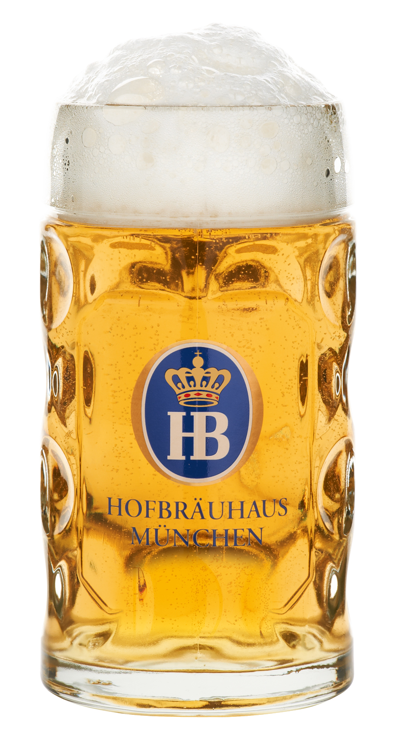 Glass Mug "Isarseidel", 1 liter