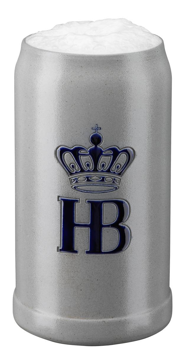 HB Krug Salzglasur ohne Zinndeckel 1,0 l mit Gravur