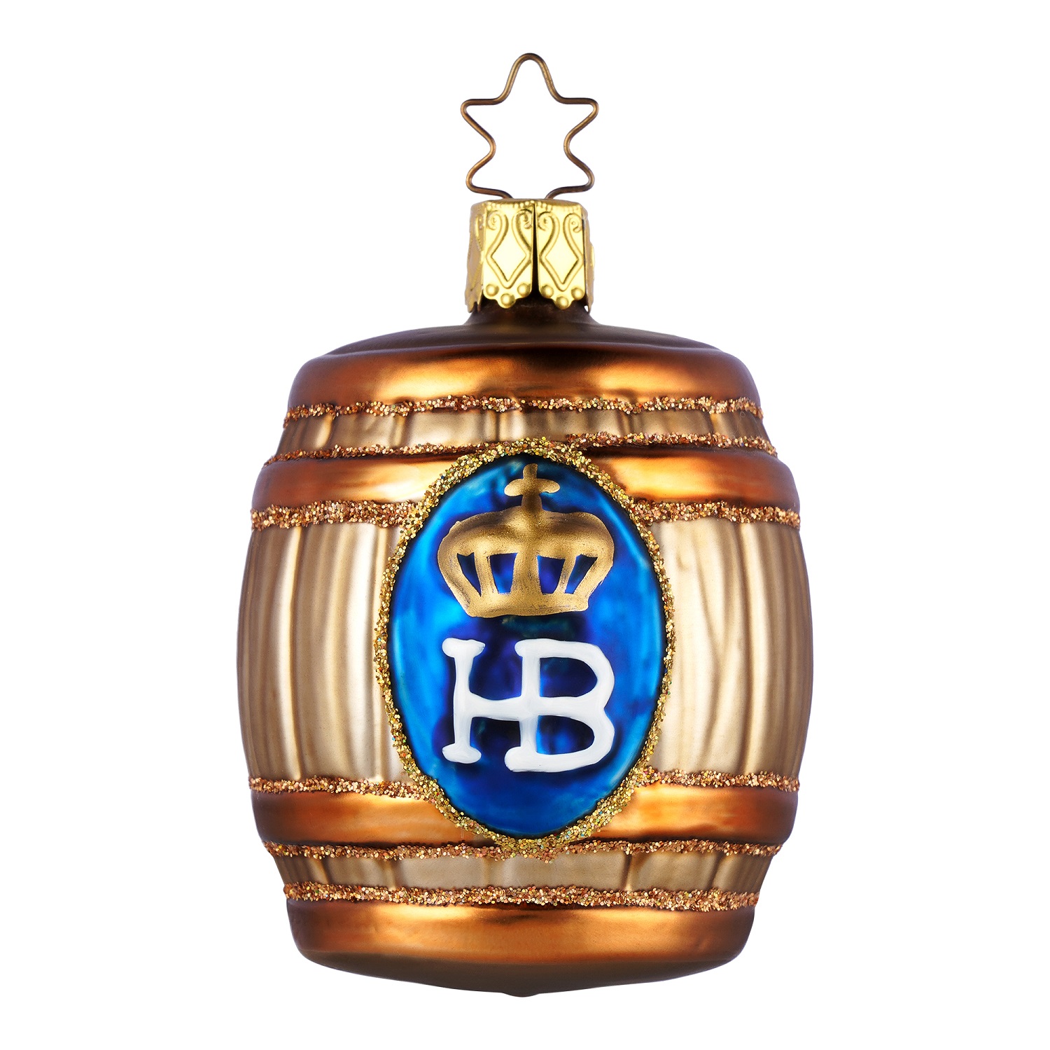 Weihnachtskugel Bierfass