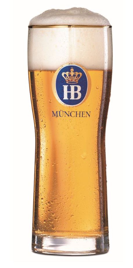 HB Münchenbecher 0,5L aus Glas mit HB Logo