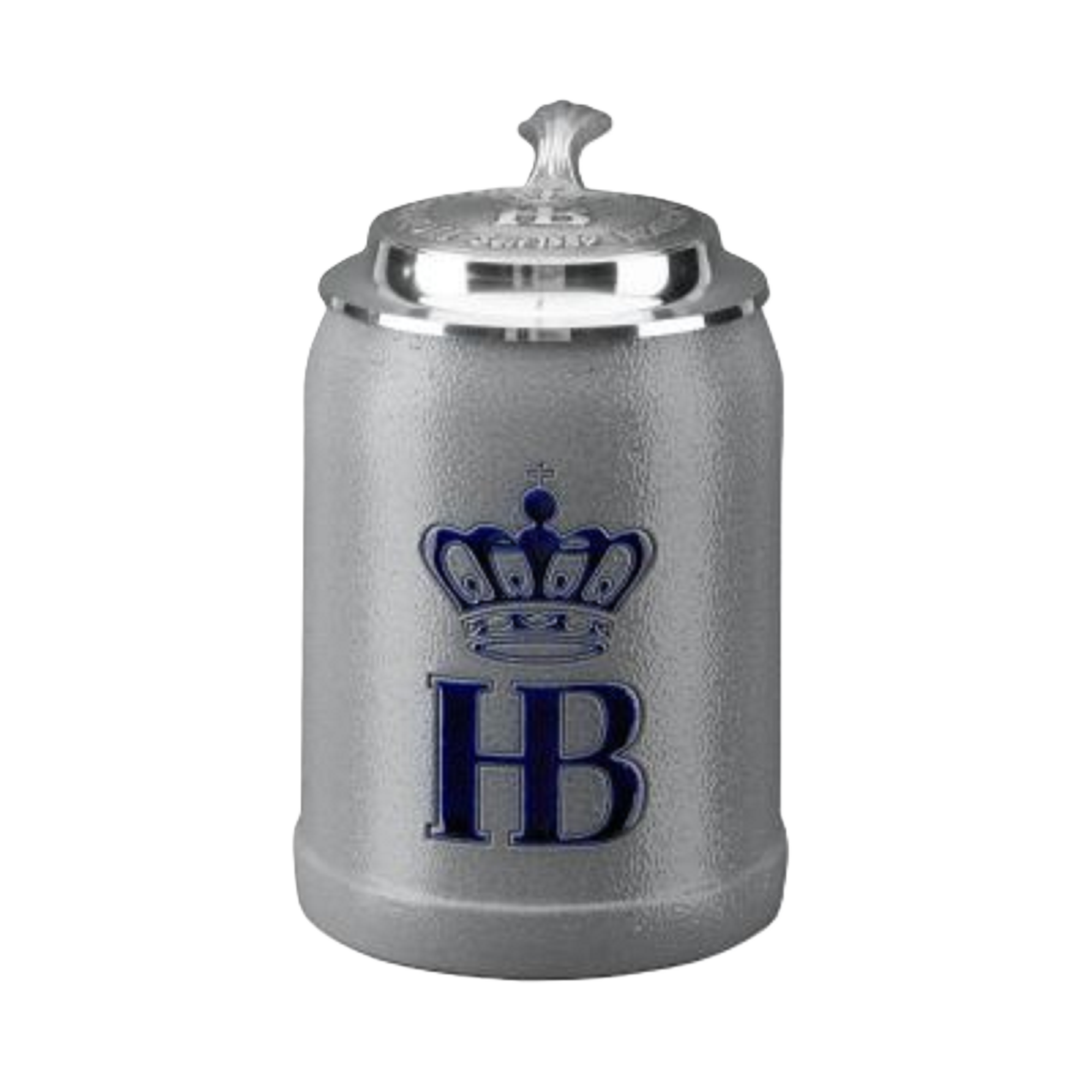 HB Krug Salzglasur mit Zinndeckel 0,25 l