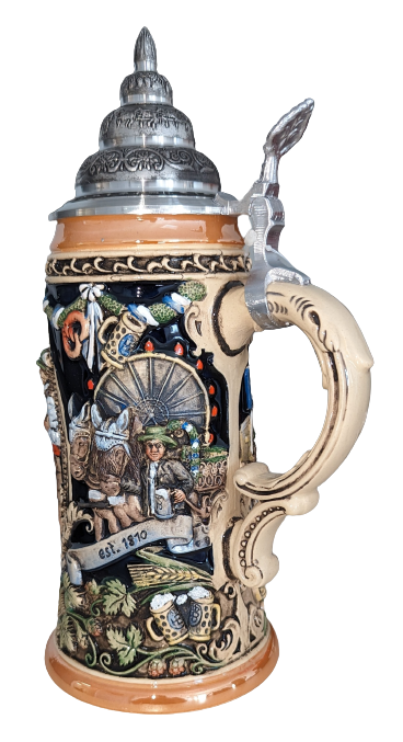 Relief Stein "Oktoberfest", 0.6 liter