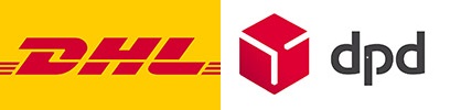 Wir versenden mit DHL/ DPD