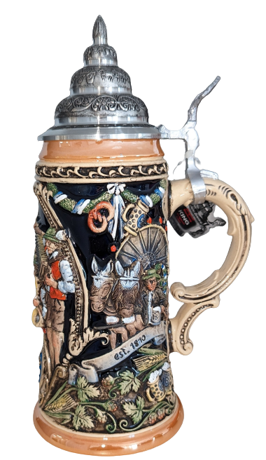 Relief Stein "Oktoberfest", 0.6 liter