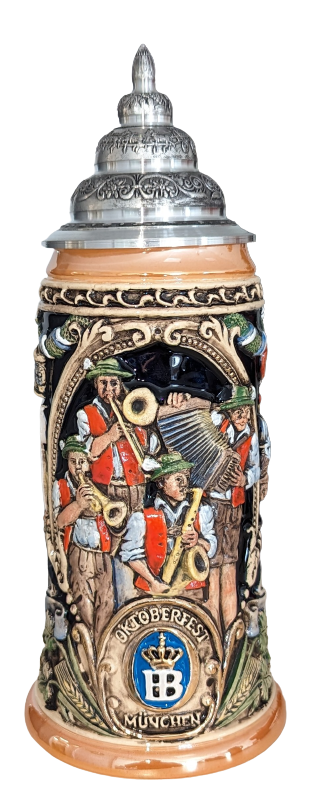 Relief Stein "Oktoberfest", 0.6 liter