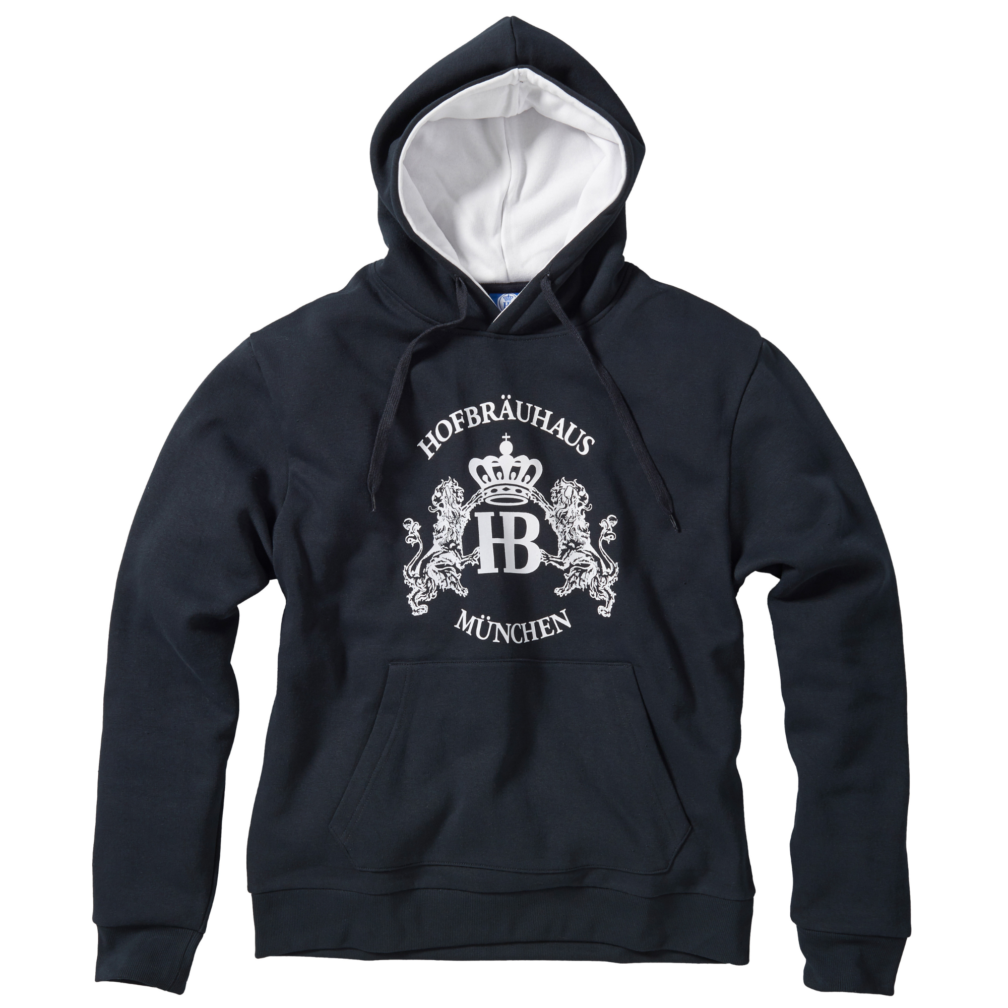 Men´s Hooded Sweater "Lion", navy