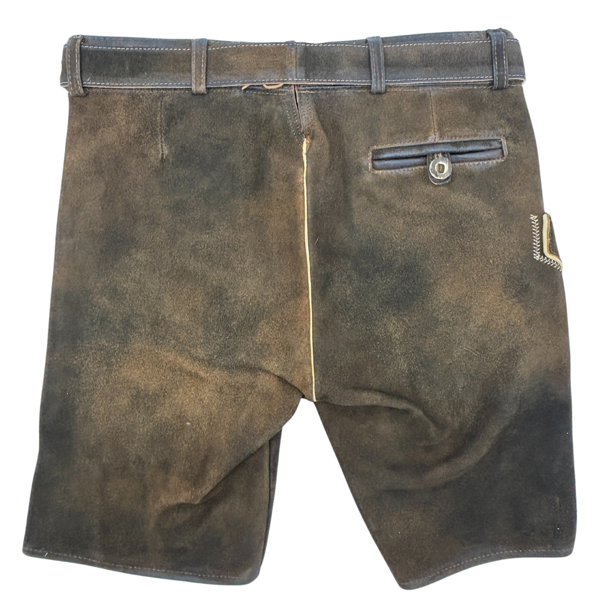 Lederhose Hofbräuhaus Kurz Braun 46